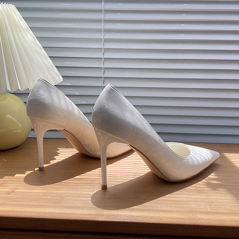 Pointed toe stilettos all-match shoes 80