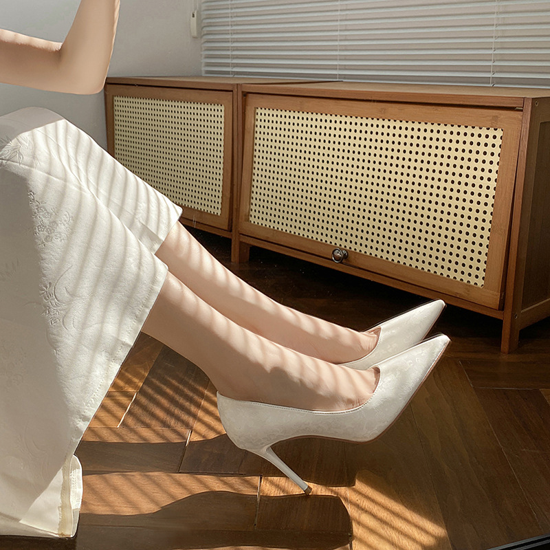 Pointed toe stilettos all-match shoes 80